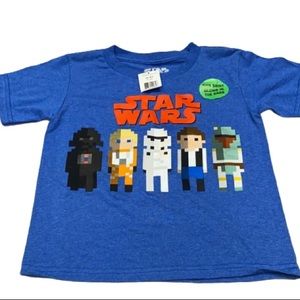 NEW!!! Glow in the Dark Star Wars T-Shirt size 4/5
